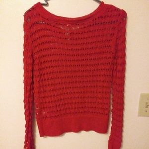 Aeropostale red knit sweater